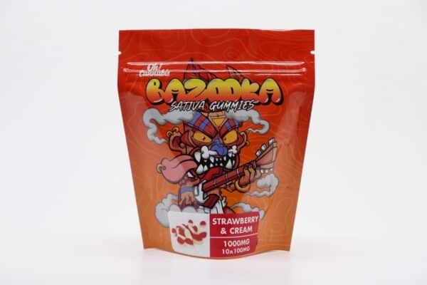 Bazooka 1000mg Sativa Strawberries n Cream Product Photo