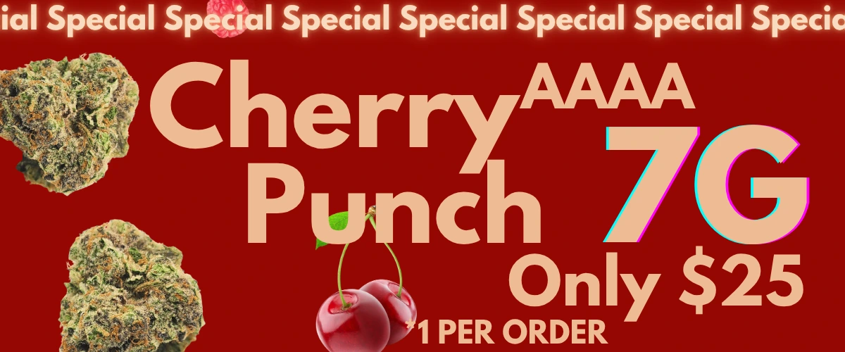 Cherry Punch 7g $25 Promotion Banner