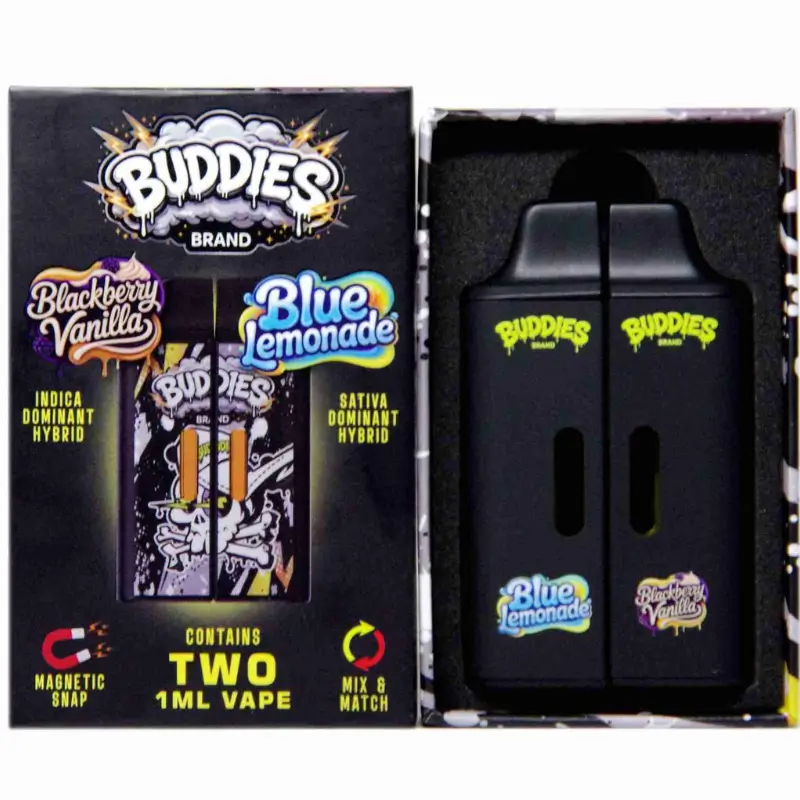 Buddies-Blackberry Vanilla + Blue Lemonade BUDDIES Brand Dual Chamber Vape - 2g - Image 1